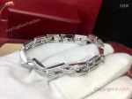 Cartier Stianless Steel Diamonds Bracelet - AAA Quality